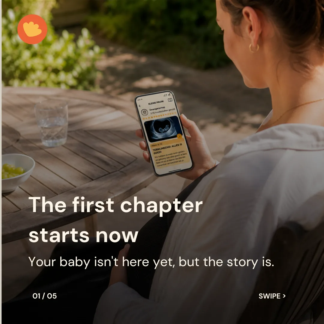 The first chapter starts now: your baby isn't here yet, but the story is — the Little Chapters app